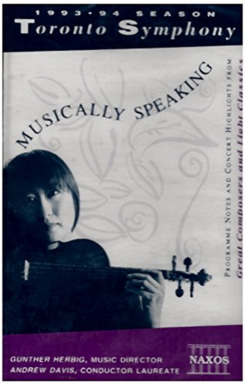 Musically Speaking 1993/94 TSO Season Copy